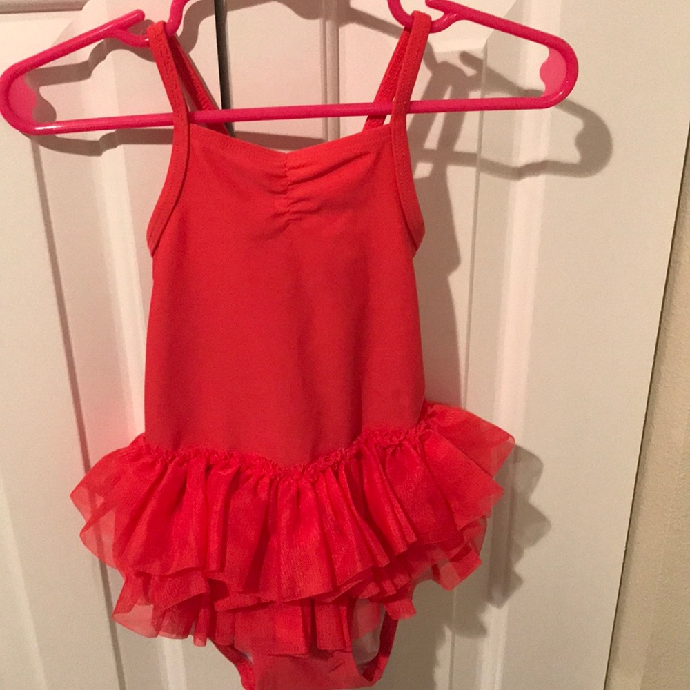 HOT PINK TUTU SWIMSUIT size 18months!